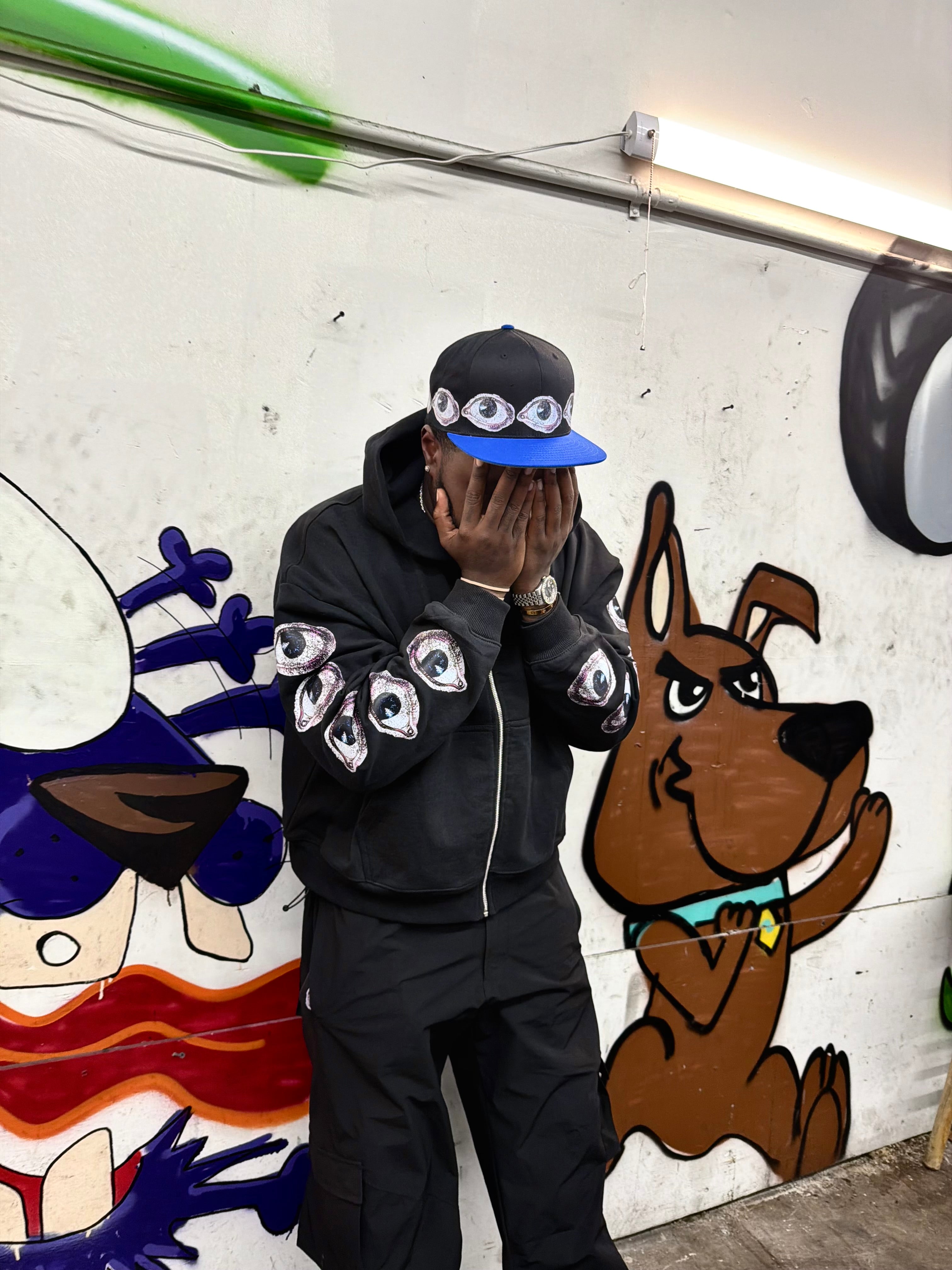 BHWYS Crop Zip Up (Black)