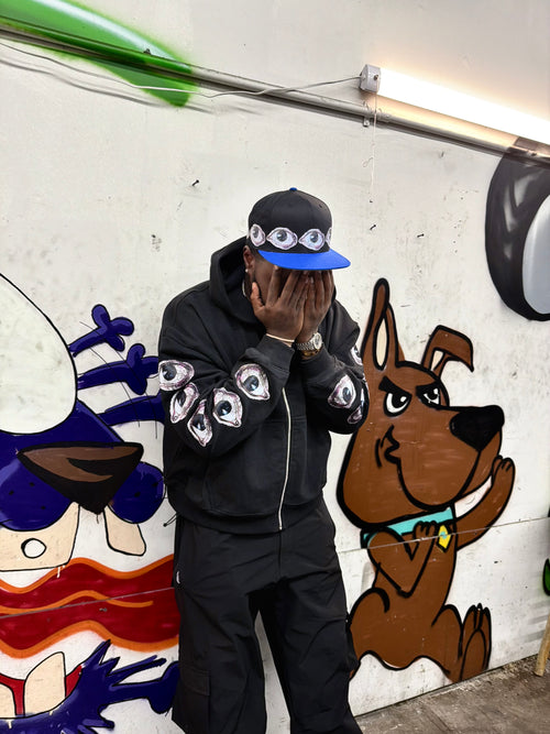 BHWYS Crop Zip Up (Black)