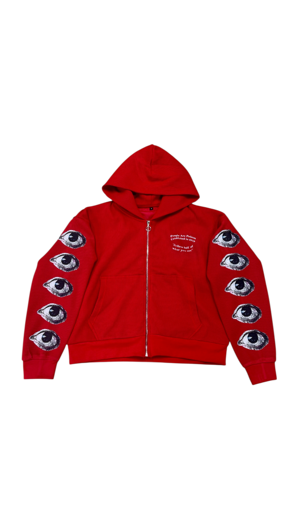 BHWYS Thermal Crop Zip Up (Red)