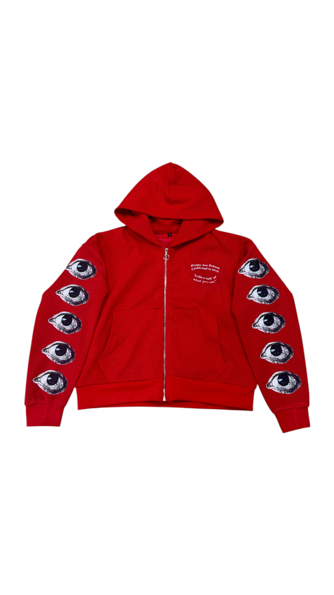 BHWYS Thermal Crop Zip Up (Red)