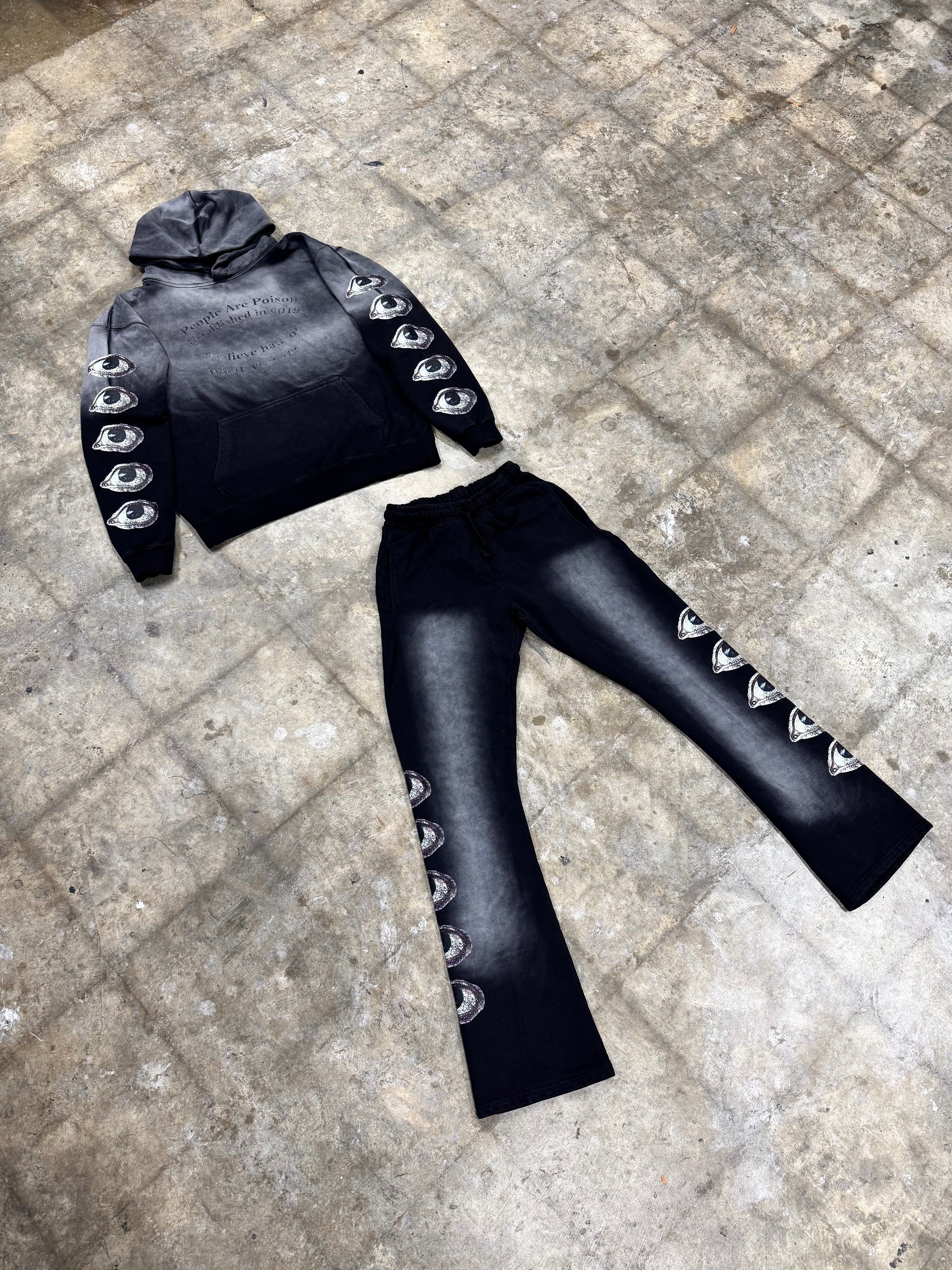 BHWYS Black Sun Faded Sweatsuit