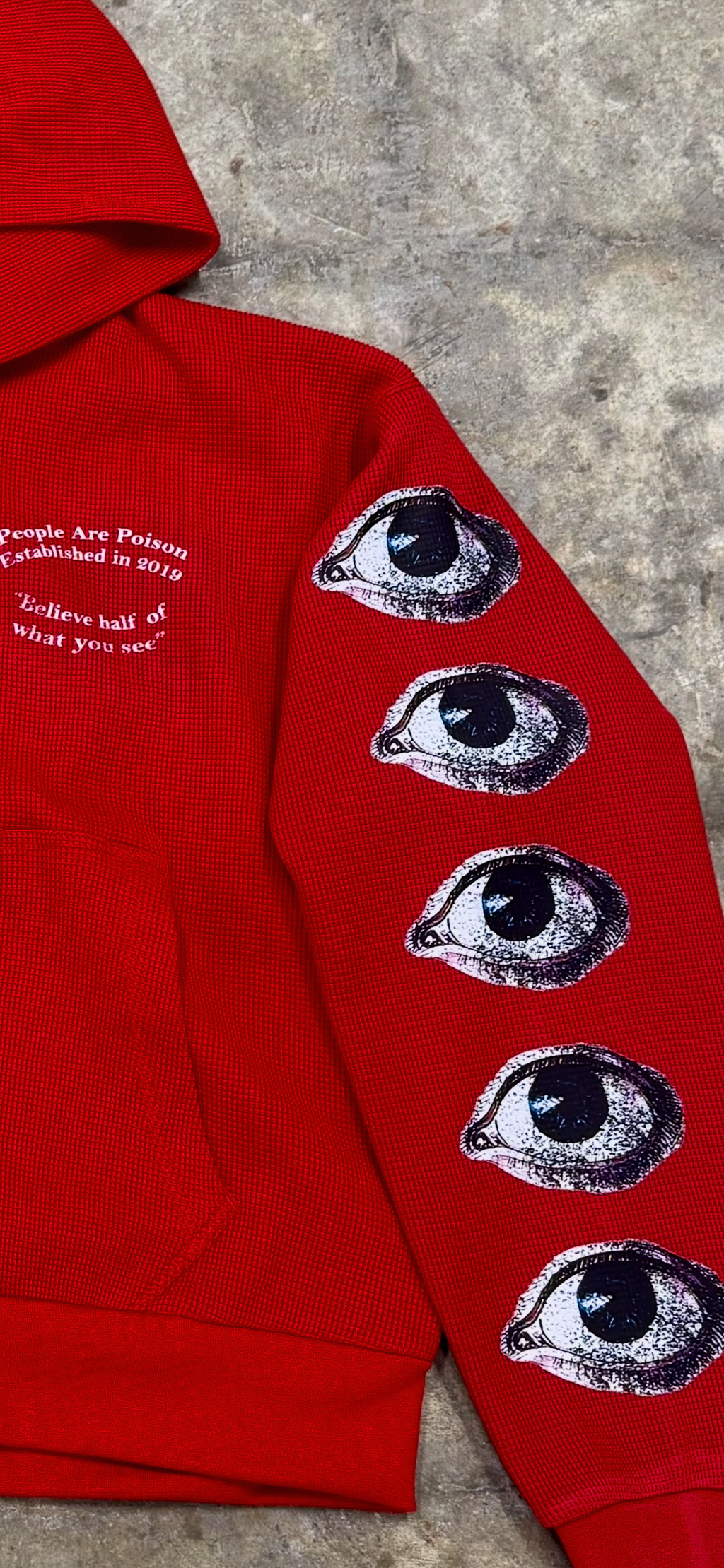 BHWYS Thermal Crop Zip Up (Red)