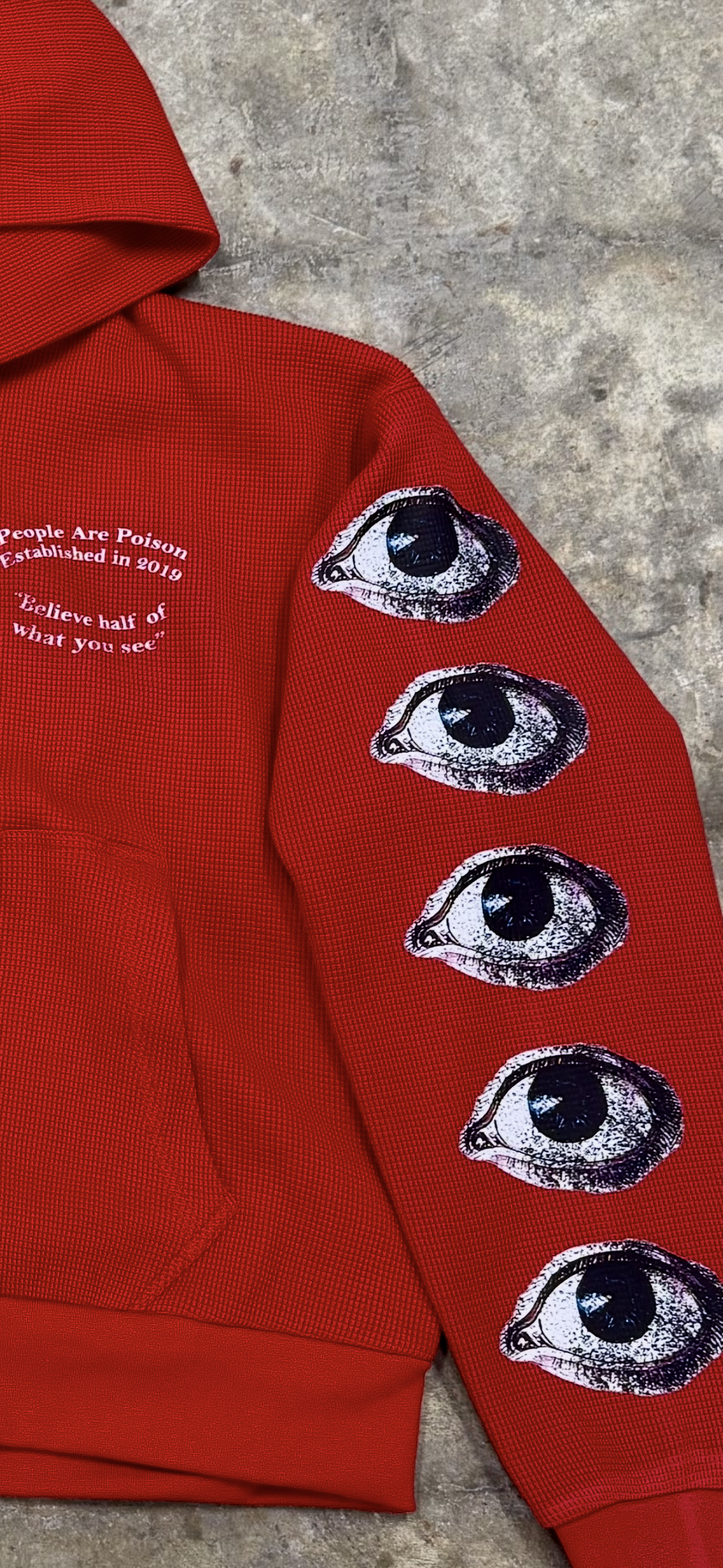 BHWYS Thermal Crop Zip Up (Red)