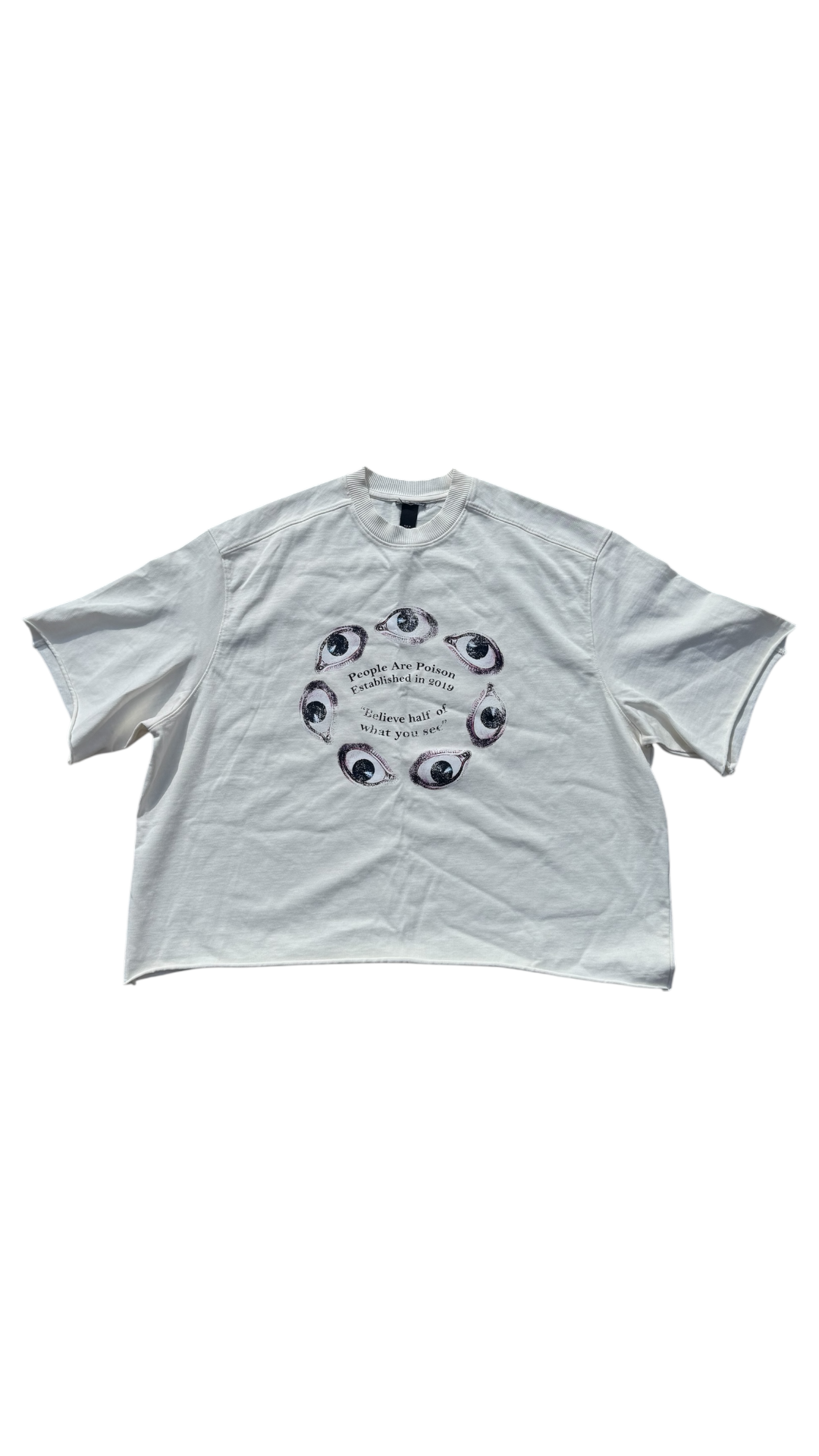 BHWYS OVERSIZED CROP JERSEY TEE