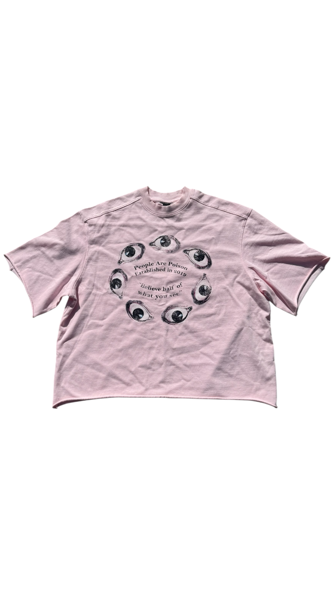 BHWYS OVERSIZED CROP JERSEY TEE