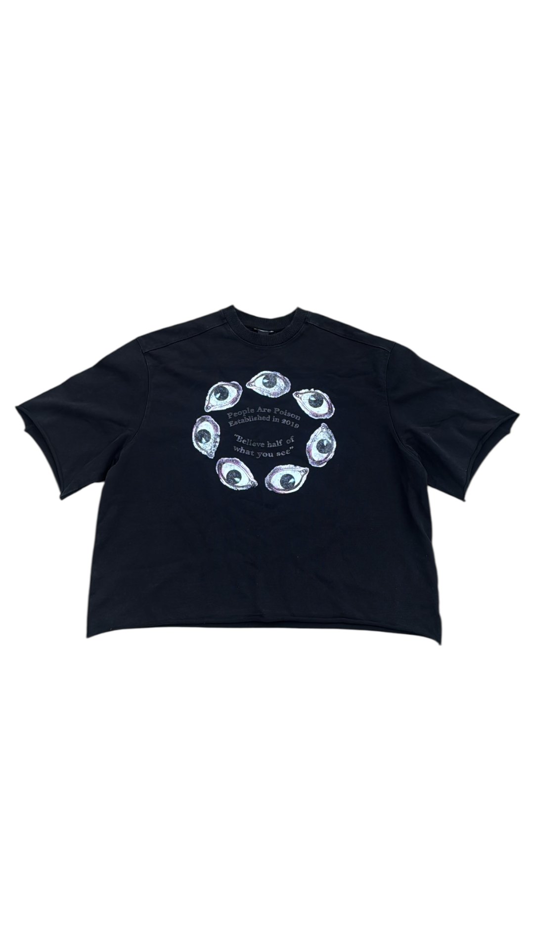 BHWYS OVERSIZED CROP JERSEY TEE