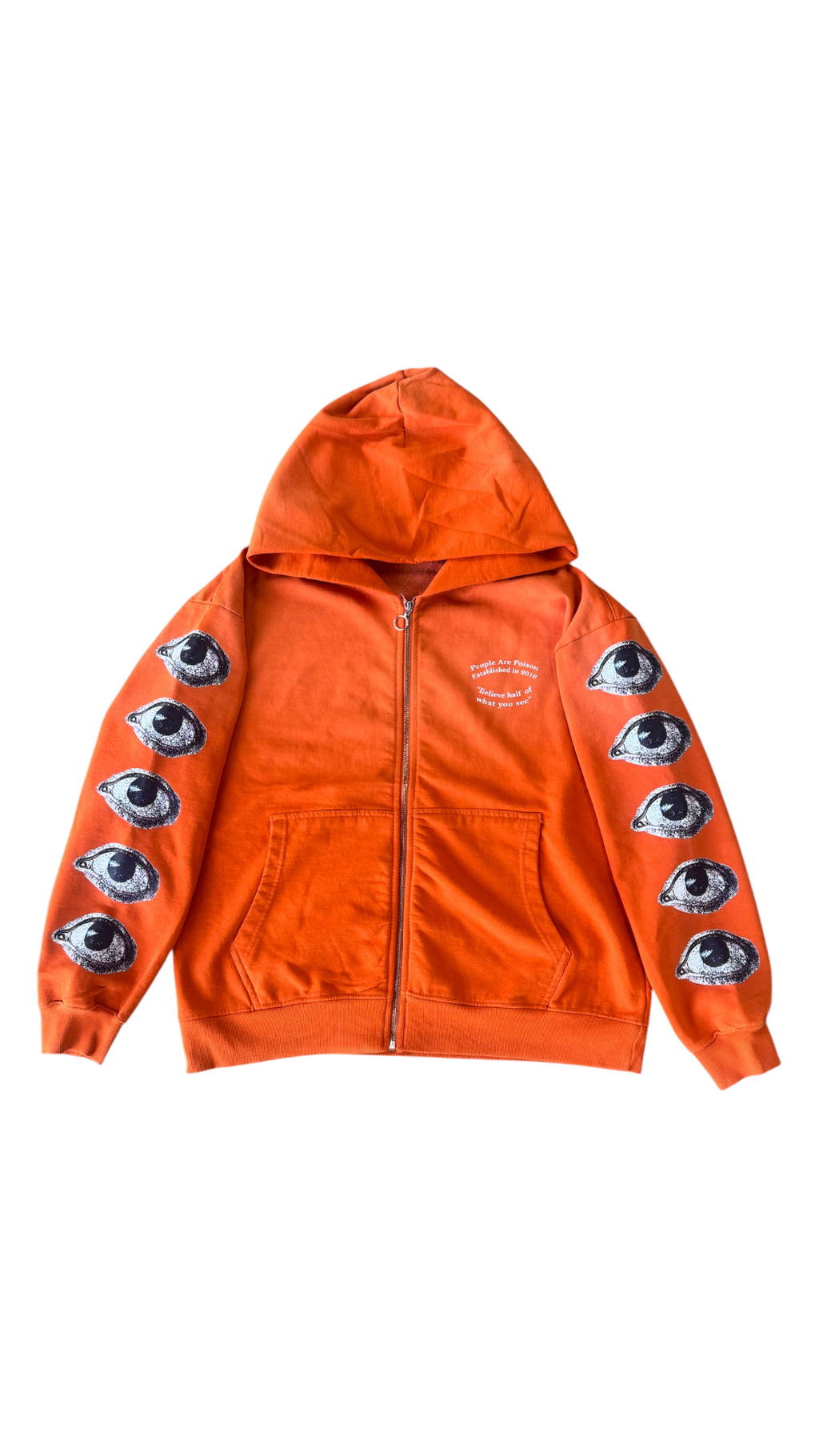 BHWYS ZIP UP HOODIE (Orange Sunfade)